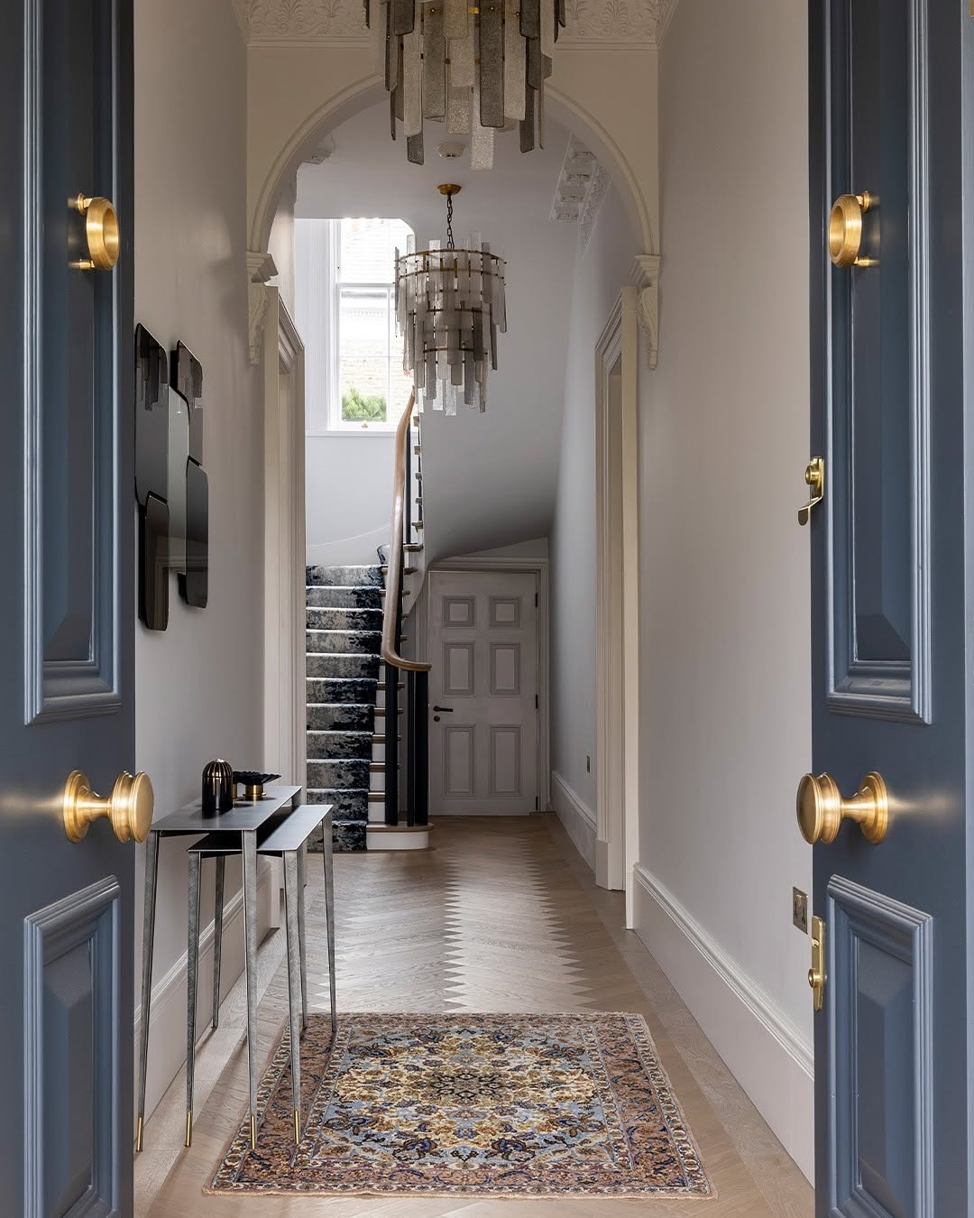 The doors opening onto the entrance of a London home managed by Urban Nest Estates