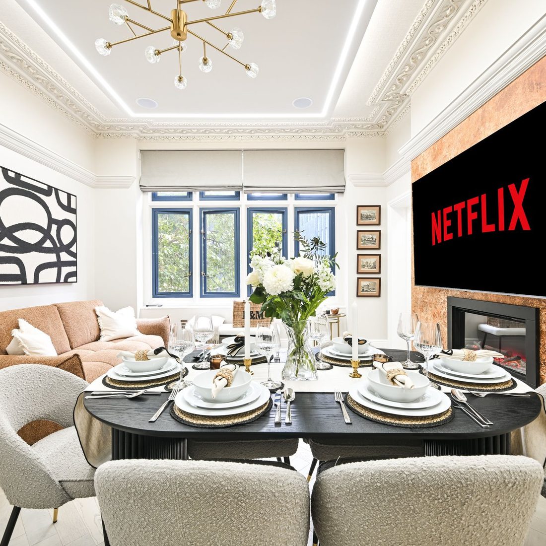 Living & dining, Shaldon Mansions